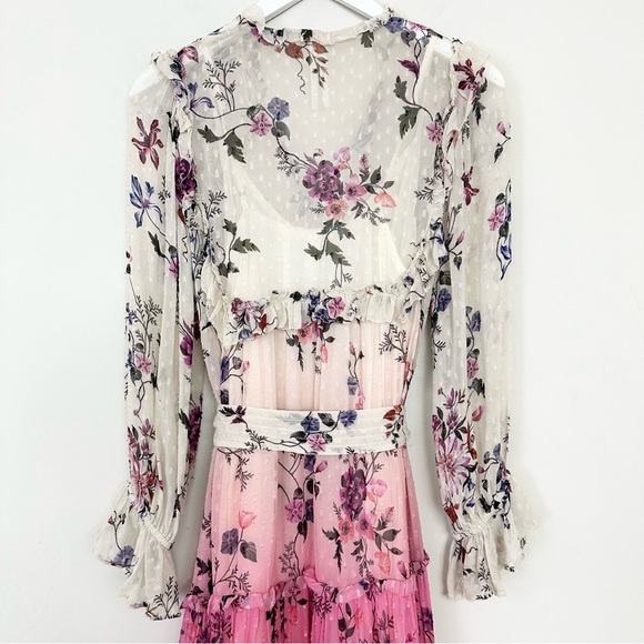 Anthropologie Dip-Dyed Floral Dress - Picture 12 of 16